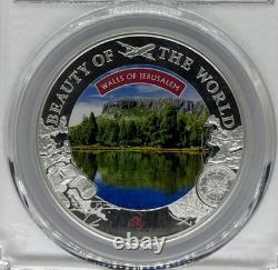 2024 PCGS MS70, 1oz. 999 Fine Silver, Beauty of the World, Walls of Jerusalem