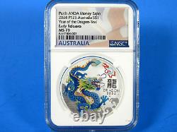 2024 P Australia, 2-Coin Set, Teal & Gold, YOTD NGC Pf 70 Ucam Early Releases