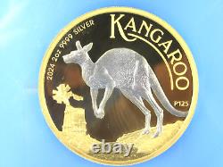 2024 P Australia, 2 Oz, Rev. Guilt, Kangaroo NGC Pf 70 Ucam Early Releases