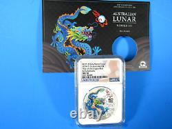 2024 P Australia, 3-Coin Set, Teal, Gold & Lilac, YOTD NGC Pf 70 Ucam ER