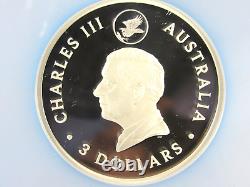 2024 P Australia, 3 Oz, Wedge-Tailed Eagle NGC Pf 70 Ucam Mercanti Sig FDOI
