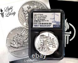 2024 Samoa $2 LIGHT OF LIBERTY 1 Oz Silver High Relief NGC Enhanced Rev PF70 FR