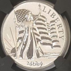 2024 Samoa $2 LIGHT OF LIBERTY 1 Oz Silver High Relief NGC Enhanced Rev PF70 FR