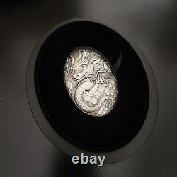 2024 The Year of the Dragon Djibouti, 250 Fr. 5 oz silver coin