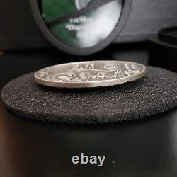 2024 The Year of the Dragon Djibouti, 250 Fr. 5 oz silver coin