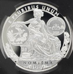 2025 1oz. 999 Fine Silver $5 Ascension Island Worlds Fair of Money NGC PF-70UCAM