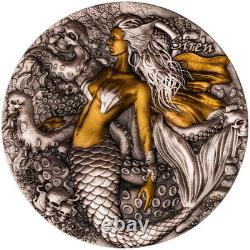 2025 Cameroon SIREN Greek Mythology 2 Oz Silver Coin 2000 Francs Mint Sealed
