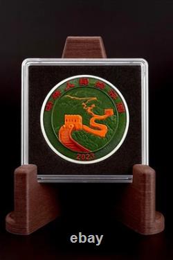 2025 China Dragon BU Metallic Colorized 1oz. 999 Silver Coin