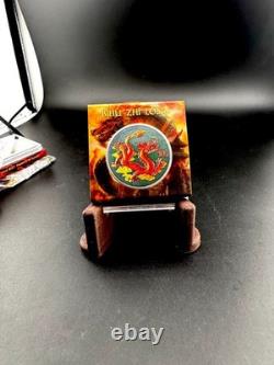 2025 China Dragon BU Metallic Colorized 1oz. 999 Silver Coin