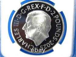 2025 G. Britain, 1 Ounce. 999 Silver Britannia NGC Pf 70 Ucam First Releases