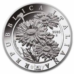 2025 Italy 1 oz Silver Flora & Fauna The Daisy MS-69 PCGS (FS)