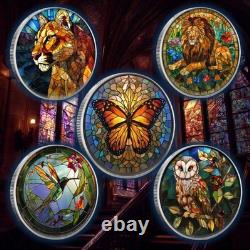 2025 Silver Eagle Mosaic Cougar Stealth 1oz Colorized. 999 Silver Coin