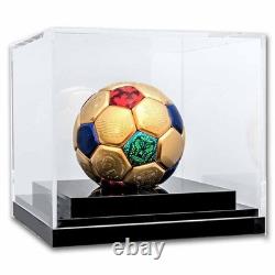 2026 Solomon Isl. Silver Gilded FIFA World CupT Ball Shaped Coin