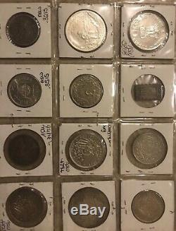 (20)World Silver Coins Lot, India, Germany, Japan, Canada, Portuguese, France