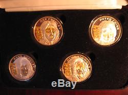 #214/1000 -KISS. 999 Silver Proof RARE Coin Set (Gold Select) World Tour 1996-97