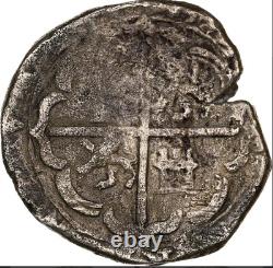 2R, Cob, Granada, 1566-98, NGC VF Details, Spain, Environmental Damage