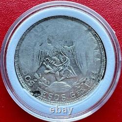 2 pesos guerrero 1914 Mexico Revolutionary silver coin