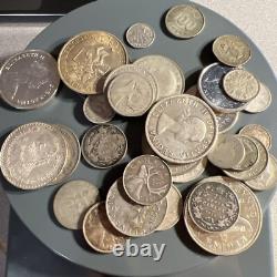 301 Grams Of Foreign Silver Coins Very Collectible Lot# 80