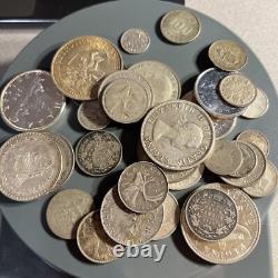 301 Grams Of Foreign Silver Coins Very Collectible Lot# 80