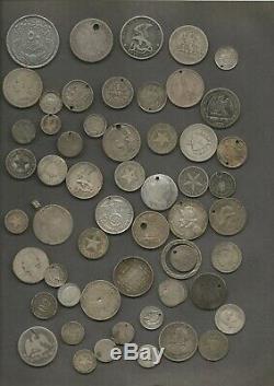 388 grams (12.5 troy ounces) 90% silver WORLD coins damage FREE SHIPPING