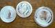 3 Lot Set 1 Oz Fine Silver Coins Brilliant Uncirculated From Around The World