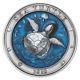 3 Oz 2018 Barbados Underwater World Sea Turtle Silver Coin