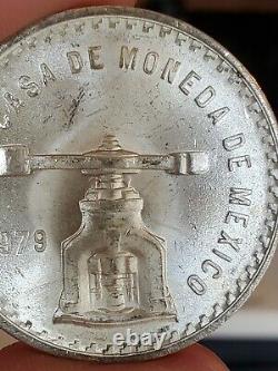 3x 1979 Mexico Silver Onzas 1 oz ASW Coins Casa de Moneda Onza