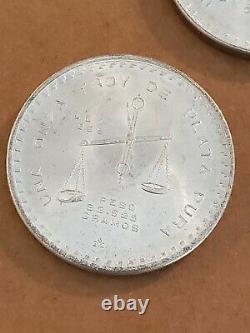 3x 1979 Mexico Silver Onzas 1 oz ASW Coins Casa de Moneda Onza