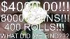 4000 00 8000 Coins 400 Rolls What Did We Find Half Dollar Coin Roll Hunting 70
