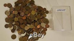 4000 world coins lot 1800s silver US shield nickel France 1862 ancient Greek