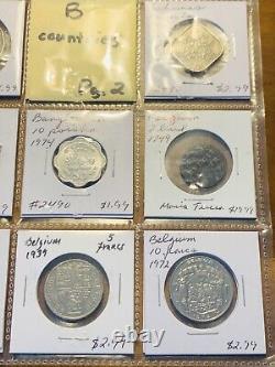 $40 Off World Coins A to Z Silver Australia Bahamas Bahrain Bangladesh Belgium