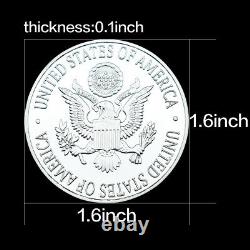 46pcs US Presidents Silver Plated Metal Commemorative Coin Crafts Souvenirs