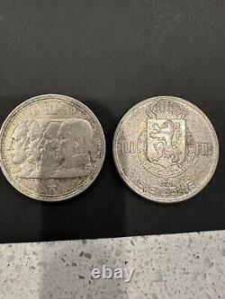 47 Vintage Belgian Coins Some Are Silver See Photos