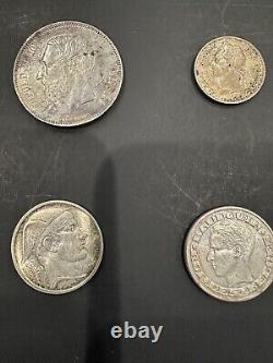 47 Vintage Belgian Coins Some Are Silver See Photos