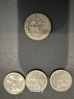 47 Vintage Belgian Coins Some Are Silver See Photos