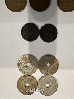 47 Vintage Belgian Coins Some Are Silver See Photos