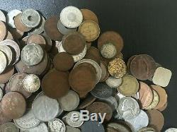 4.25 lb of World War 2 Era Coins With Over 1.5 Ounces Oz Silver