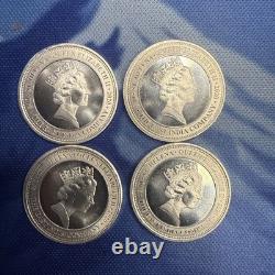 4 Coins 2020 1/10 Oz Silver Guinea Coins