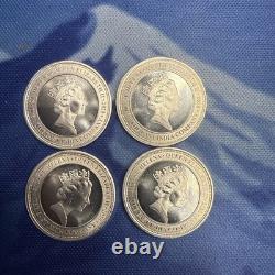 4 Coins 2020 1/10 Oz Silver Guinea Coins