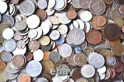 4+ Pounds Of Vintage World Coins Random Bulk Lot Of Mixed Foreign Coins & Tokens