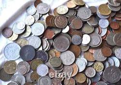 4+ Pounds Of Vintage World Coins Random Bulk Lot Of Mixed Foreign Coins & Tokens