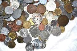 4+ Pounds Of Vintage World Coins Random Bulk Lot Of Mixed Foreign Coins & Tokens