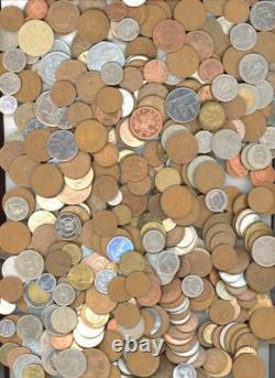 4+ Pounds Of Vintage World Coins Random Bulk Lot Of Mixed Foreign Coins & Tokens