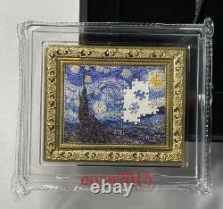4pcs set Niue World famous painting jigsaw series silver&copper coin HOT