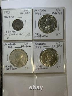 50 World Silver Coins Canada Austria Bahamas Panama Bermuda UK Mixed Lot