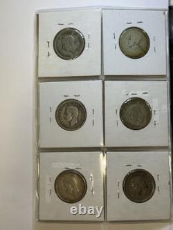 50 World Silver Coins Canada Austria Bahamas Panama Bermuda UK Mixed Lot