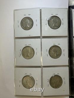 50 World Silver Coins Canada Austria Bahamas Panama Bermuda UK Mixed Lot