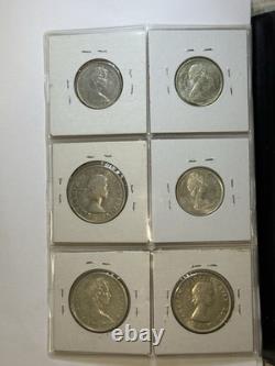 50 World Silver Coins Canada Austria Bahamas Panama Bermuda UK Mixed Lot