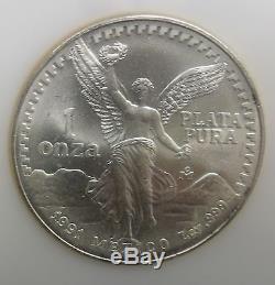 (5) 1991 1 oz. Silver Bullion Coins of the World ENN COINS