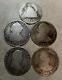 5 Coin Lot Of 1 & 2 Reales Assorted Dates, Countries, & Conditions Silver